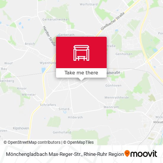 Mönchengladbach Max-Reger-Str. map