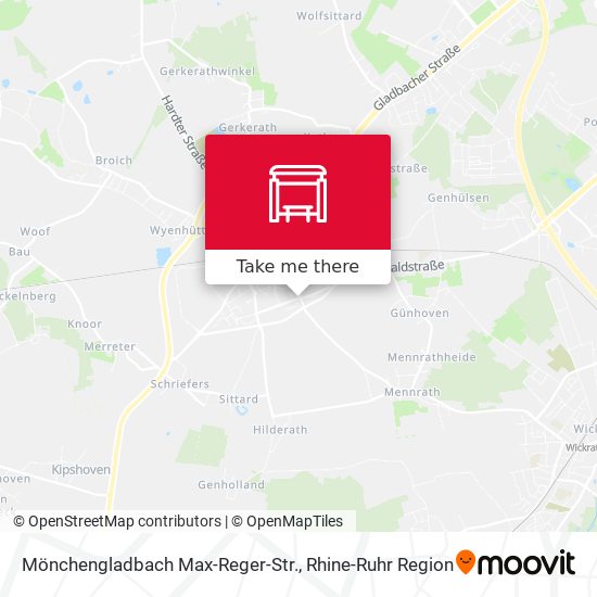 Карта Mönchengladbach Max-Reger-Str.