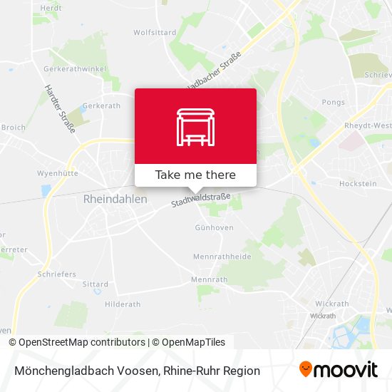 Mönchengladbach Voosen map