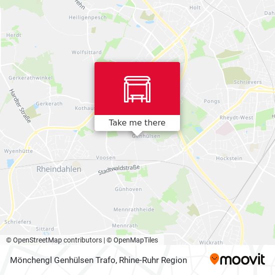Карта Mönchengl Genhülsen Trafo