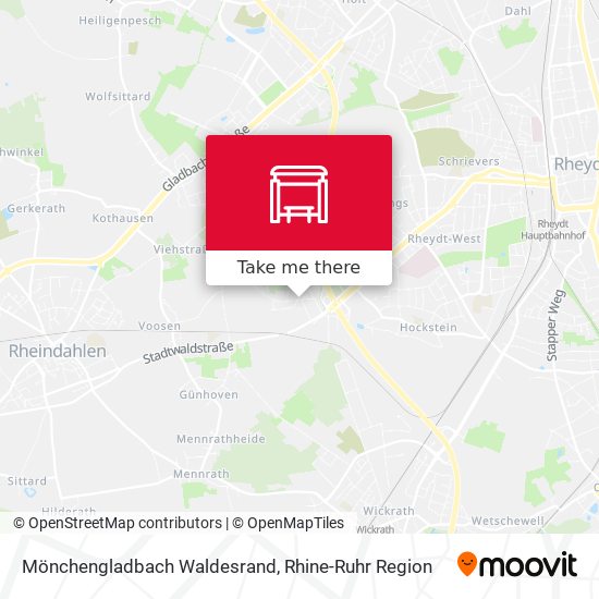 Карта Mönchengladbach Waldesrand