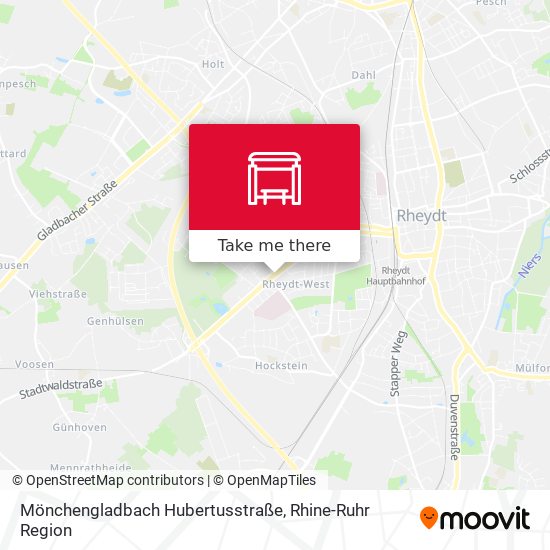 Mönchengladbach Hubertusstraße map