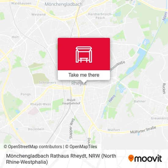 Карта Mönchengladbach Rathaus Rheydt