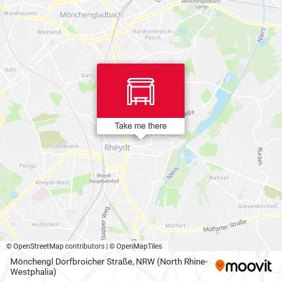 Карта Mönchengl Dorfbroicher Straße