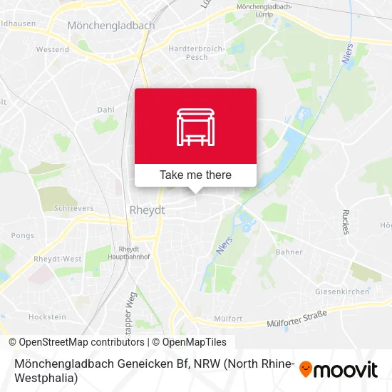 Карта Mönchengladbach Geneicken Bf