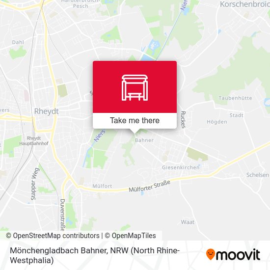 Mönchengladbach Bahner map