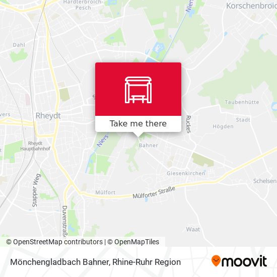 Mönchengladbach Bahner map
