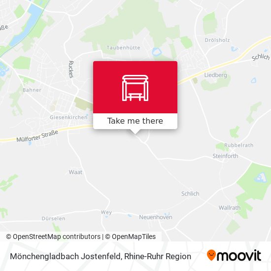 Mönchengladbach Jostenfeld map