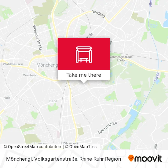 Карта Mönchengl. Volksgartenstraße