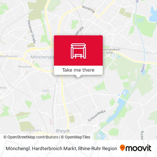 Карта Mönchengl. Hardterbroich Markt