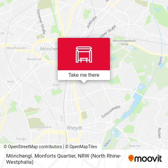 Карта Mönchengl. Monforts Quartier