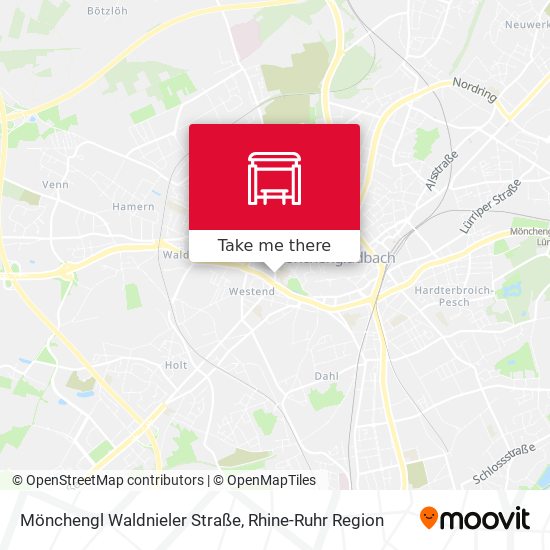 Mönchengl Waldnieler Straße map