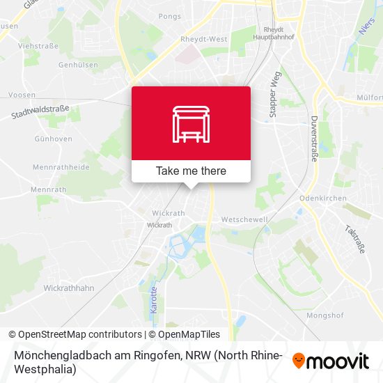 Карта Mönchengladbach am Ringofen
