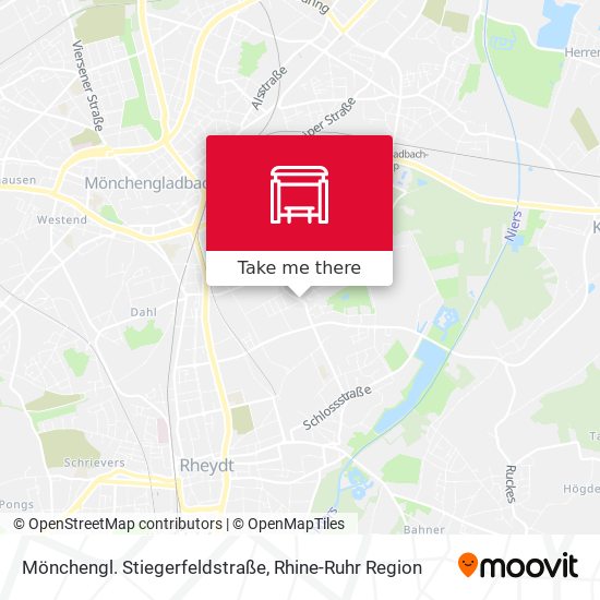 Карта Mönchengl. Stiegerfeldstraße