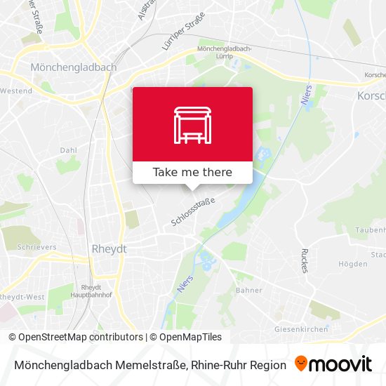 Карта Mönchengladbach Memelstraße