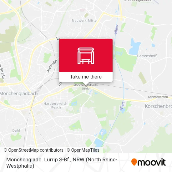 Карта Mönchengladb. Lürrip S-Bf.