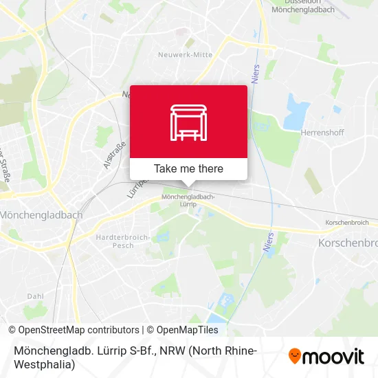 Карта Mönchengladb. Lürrip S-Bf.