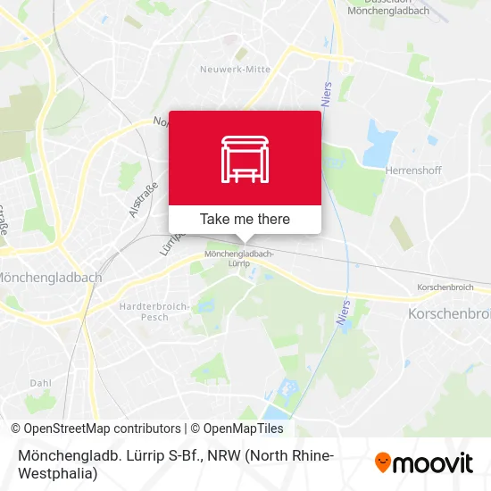 Карта Mönchengladb. Lürrip S-Bf.