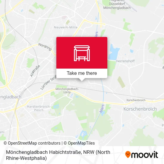 Карта Mönchengladbach Habichtstraße