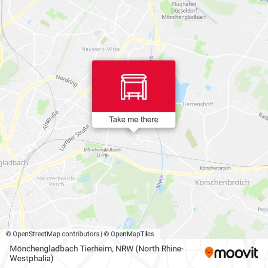 Карта Mönchengladbach Tierheim