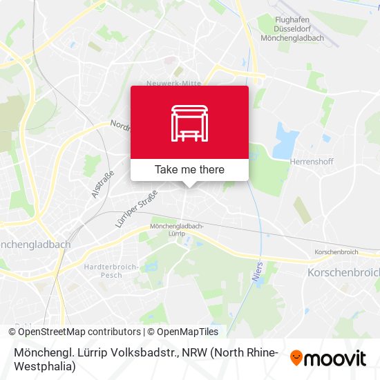 Карта Mönchengl. Lürrip Volksbadstr.