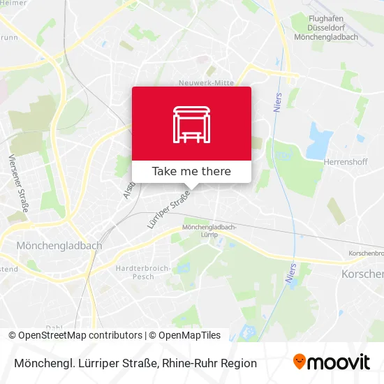 Карта Mönchengl. Lürriper Straße