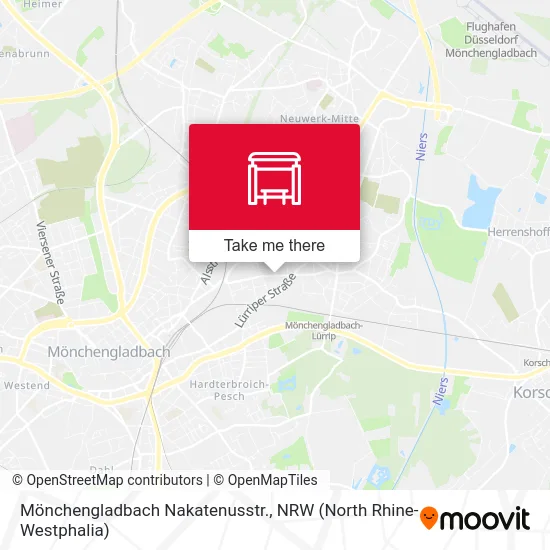 Карта Mönchengladbach Nakatenusstr.