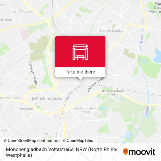 Карта Mönchengladbach Voltastraße