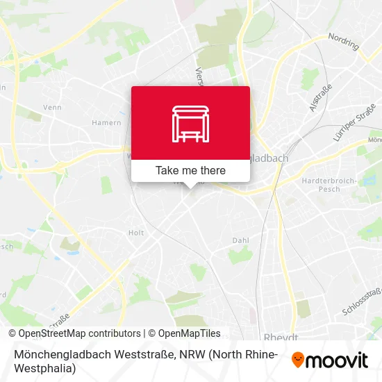 Карта Mönchengladbach Weststraße