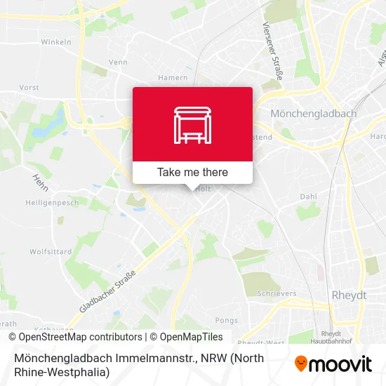 Карта Mönchengladbach Immelmannstr.