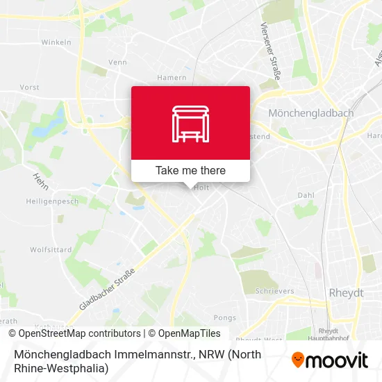 Карта Mönchengladbach Immelmannstr.