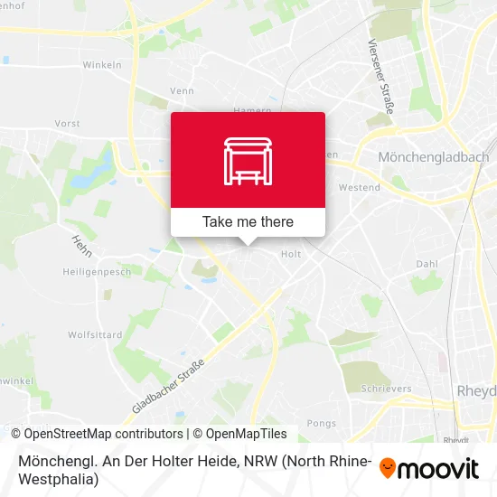 Карта Mönchengl. An Der Holter Heide