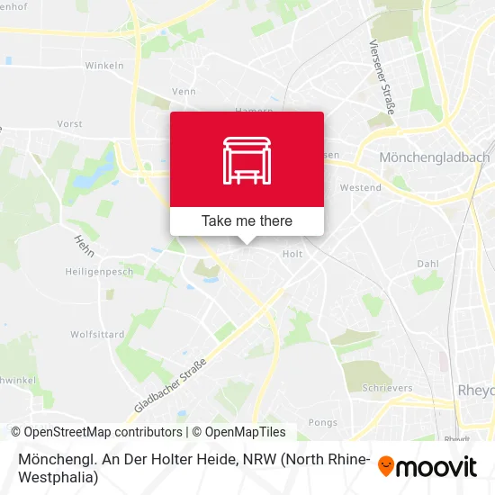 Карта Mönchengl. An Der Holter Heide
