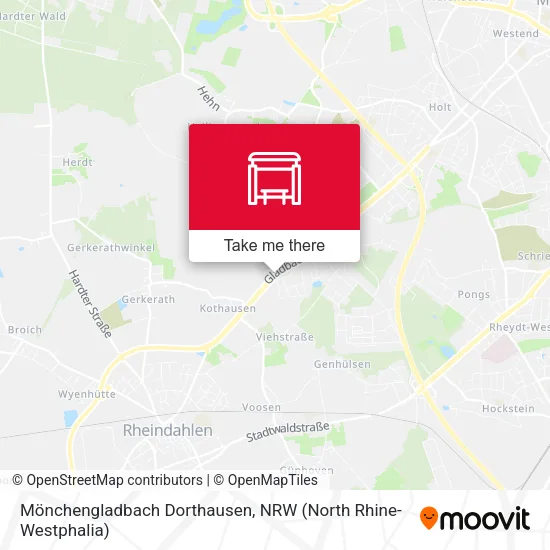 Карта Mönchengladbach Dorthausen