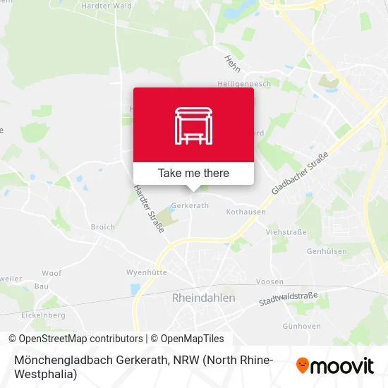 Карта Mönchengladbach Gerkerath