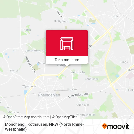 Карта Mönchengl. Kothausen