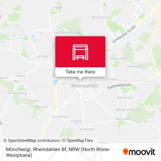 Карта Mönchengl. Rheindahlen Bf