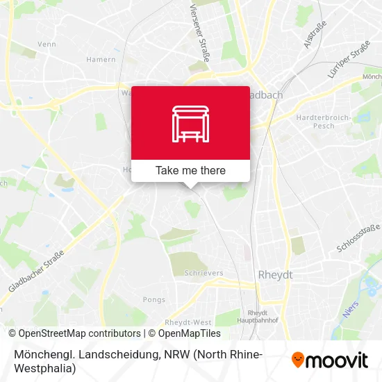 Карта Mönchengl. Landscheidung