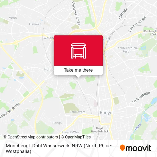 Карта Mönchengl. Dahl Wasserwerk