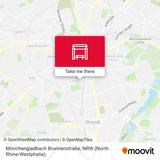 Карта Mönchengladbach Brunnenstraße