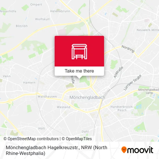 Карта Mönchengladbach Hagelkreuzstr.