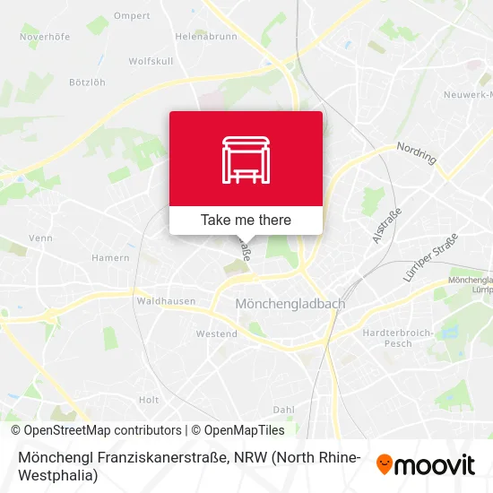 Карта Mönchengl Franziskanerstraße