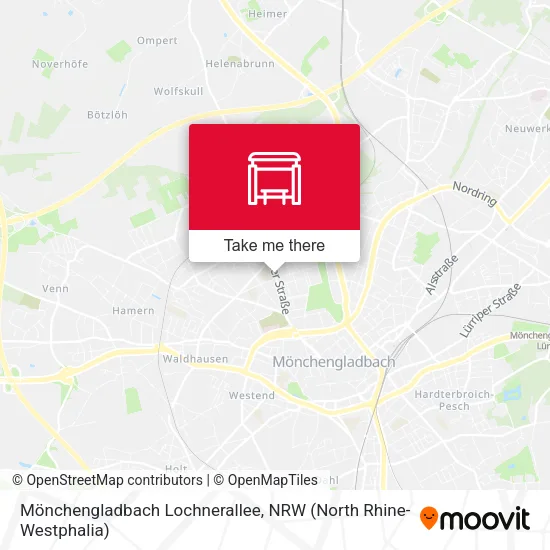 Карта Mönchengladbach Lochnerallee