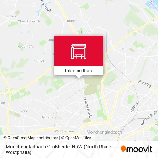 Карта Mönchengladbach Großheide