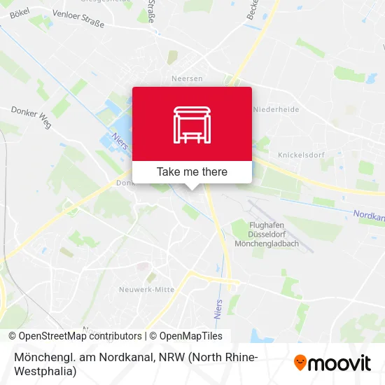 Карта Mönchengl. am Nordkanal