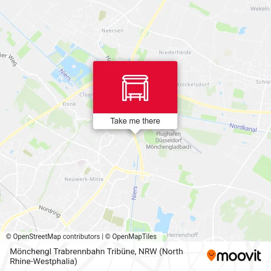 Карта Mönchengl Trabrennbahn Tribüne