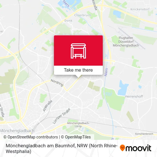 Карта Mönchengladbach am Baumhof