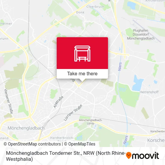 Карта Mönchengladbach Tonderner Str.