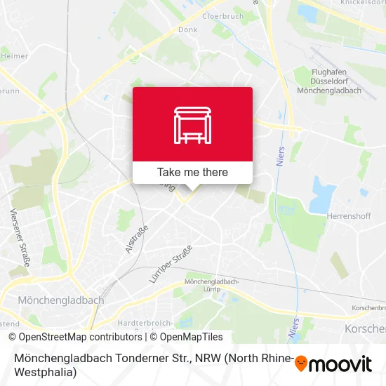 Карта Mönchengladbach Tonderner Str.