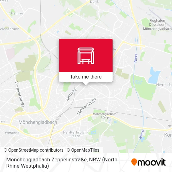 Карта Mönchengladbach Zeppelinstraße